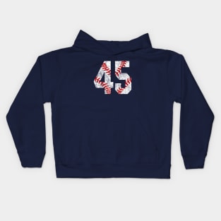 Vintage #45 Baseball Laces Baseball Mom Jersey Love Baseball Kids Hoodie